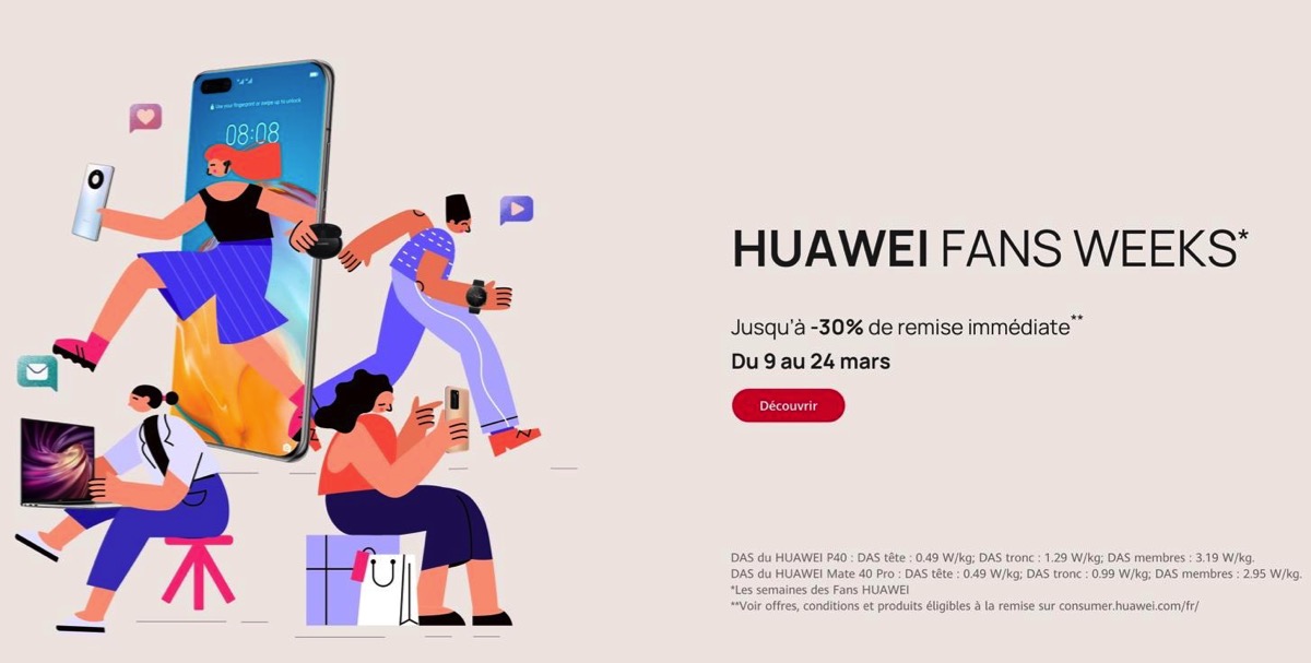 HUAWEI Fans Weeks du 9 au 24 mars 2021
